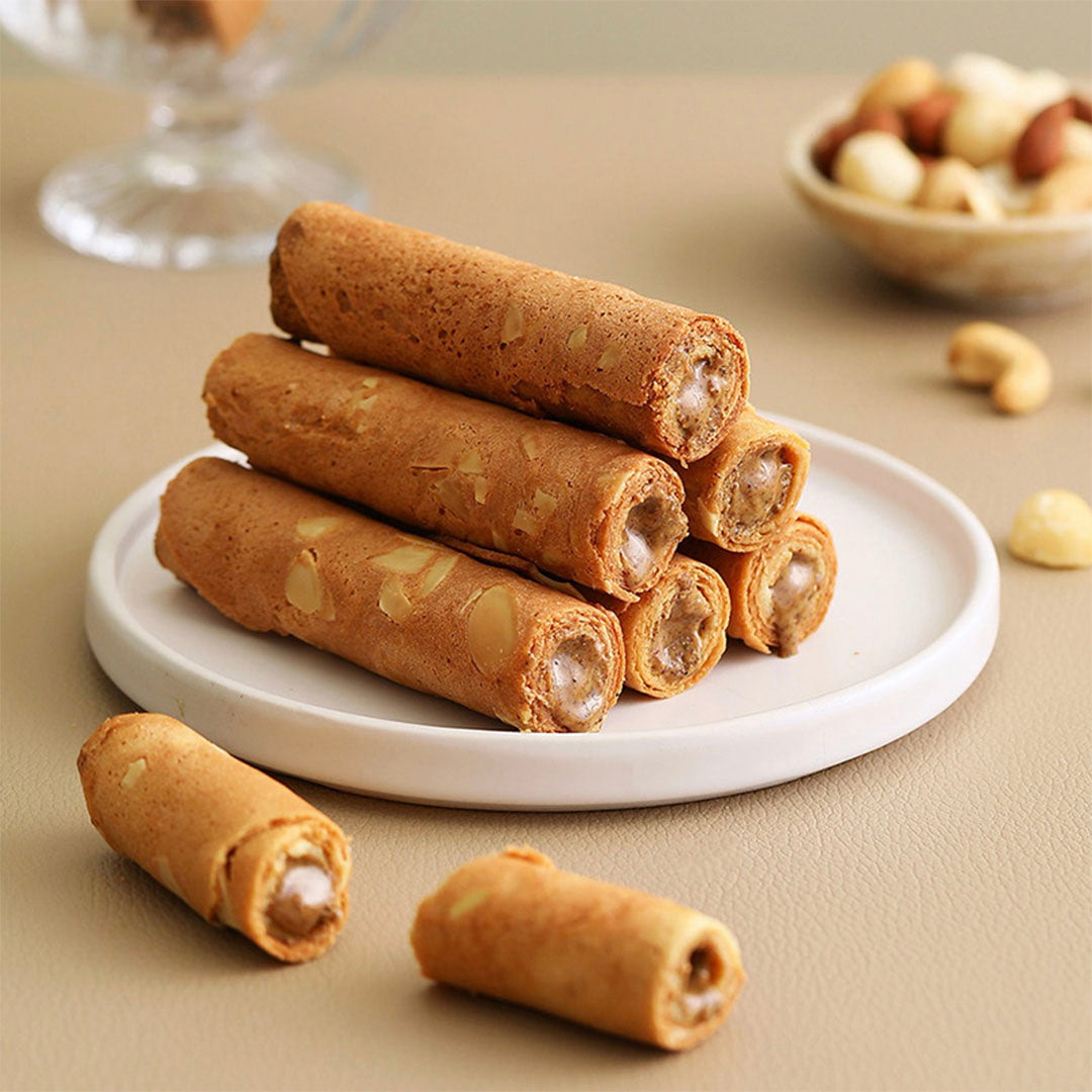 Hiwalk - Premium Nuts Filled XT (Extra Thick) Egg Rolls (8 rolls in a ...